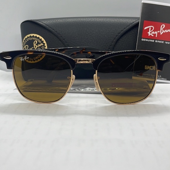 BNIB Ray ban 3016 Club master tortoise/brown NON Polarized Unisex sunglass - Picture 4 of 7